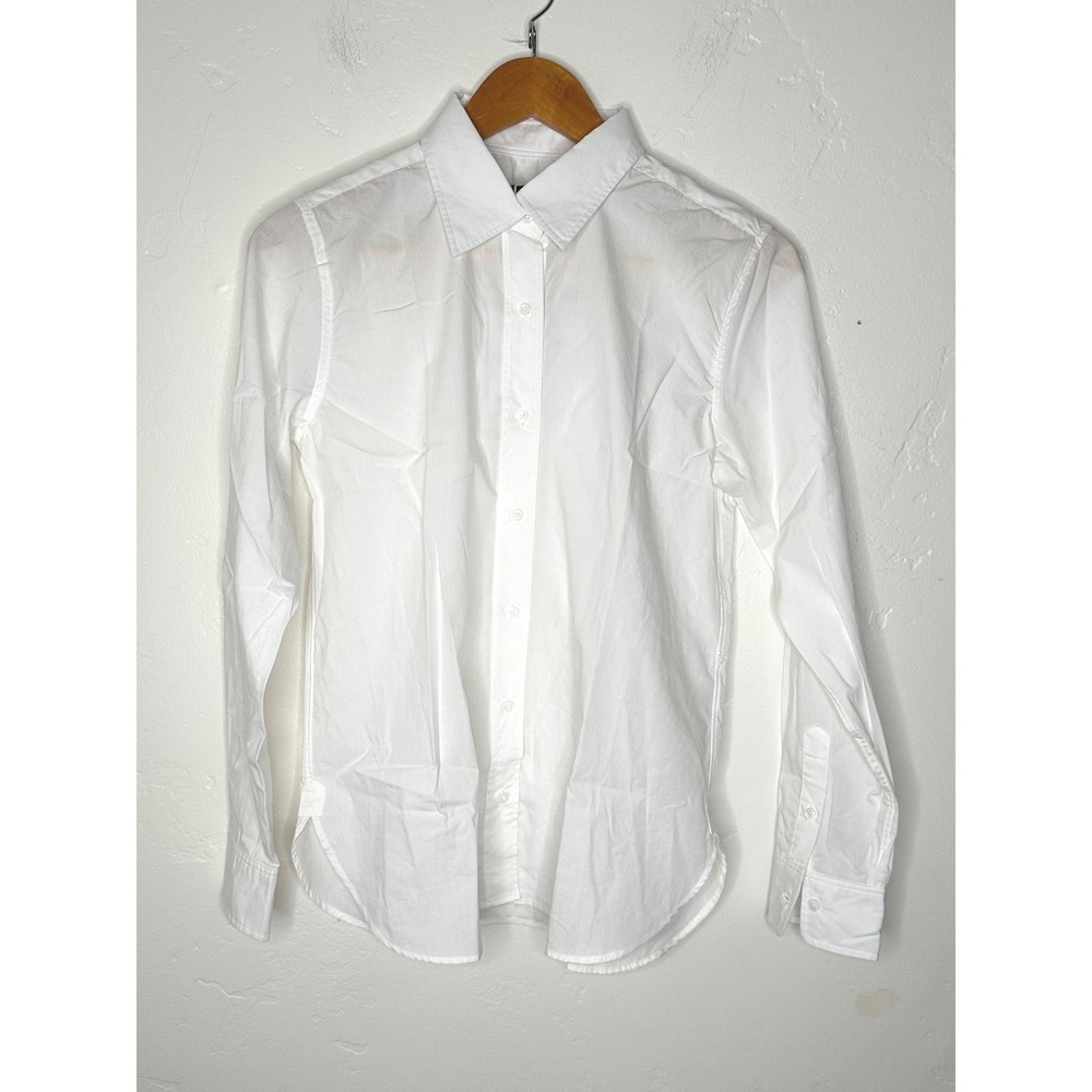 NEW J.Crew Cotton Jules Classic Fit Shirt in Cotton Poplin Women's Size 6 Preppy - Picture 4 of 10